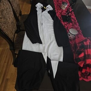 Black and White Penguin Onesie